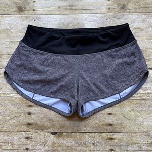 Lululemon Speed Up Short Heather Gray Size 4 2.5”